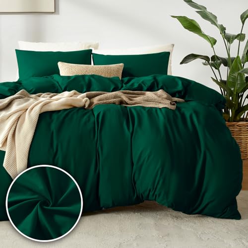 puredown Bettbezüge 140x200cm + 1er Kissenbazug 40x80cm - Mikrofaser Atmungsaktive Superweich, Oeko-Tex Bettwäsche-Sets, 2 teilig, Dunkelgrün puredown Bettbezüge 140x200cm + 1er Kissenbazug 40x80cm - Mikrofaser Atmungsaktive Superweich, Oeko-Tex Bettwäsche-Sets, 2 teilig, Dunkelgrün von puredown