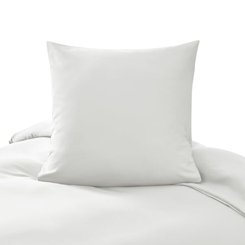 puredown Bettbezüge 260x240cm + 2er Kissenbazug 65x65cm - Mikrofaser Atmungsaktive Superweich, Oeko-Tex Bettwäsche-Sets, 3 teilig, Weiß von puredown