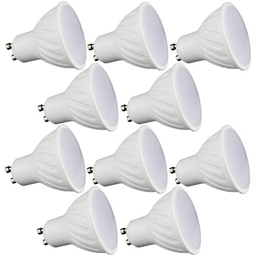 10 x LED Leuchtmittel GU10 230V 6W Lampe Lampen Spot (kaltweiß) von pureled
