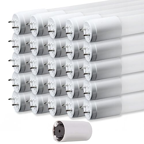 pureled 25er Pack LED Röhre 150cm - GLAS T8 G13 - neutralweiß (4000K) - 24W (ersetzt 58W) - 2400 Lumen - inklusive Starter- Leuchtstoffröhre Neonröhre Röhrenlampe LED-Tube von pureled