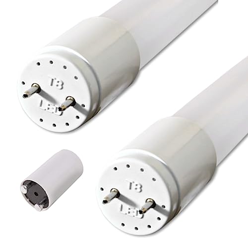 pureled 2er Pack LED Röhre 120cm - GLAS T8 G13 - kaltweiß (6000K) - 18W (ersetzt 36W) - 1800 Lumen - inklusive Starter - Leuchtstoffröhre Neonröhre Röhrenlampe LED-Tube von pureled