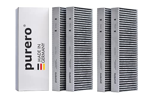 purero® Aktivkohlefilter-Set (2x2er Set) - geeignet für Bora BASIC BAKFS - Für optimale Geruchsabscheidung - Aktivkohlefilter - Made in Germany von purero
