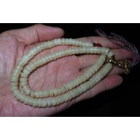Nepal Tibet Buddhistisch 108 Runde Milch Yak Knochen Mani Mala Gebetsperlen | G14 von purifylifestyle