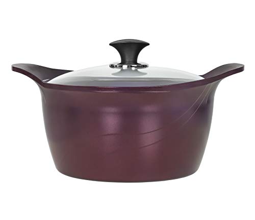 PurpleChef Jumbo Pot Kochgeschirr mit Deckel, antihaftbeschichtet, für Induktionsherde geeignet von purplechef