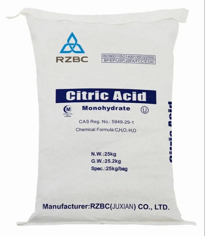 purux Zitronensäure Sack 25 kg Monohydrat E330 Lebensmittelqualität Entkalker (Packung, [- 1x 25kg Sack Zitronensäure Zitronensäure für den Haushalt) von purux