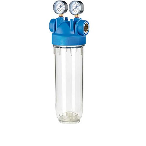 DP M 10 MONO 3/4" OT TS Filtergehäuse + Manometer Trinkwasserfilter Hauswasser von purway Crystal Group