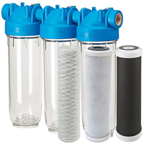 DP3 PFAPCBPCA 0,3mcr 3/4 Wasserfilter Mikroorganismen Bakterien Viren Kalk Chlor von purway Crystal Group