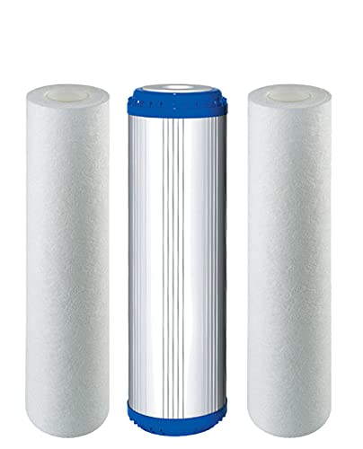 Ersatz Filter Osmose 3er Set 10-PLAX-1 für 5 Stufen Umkehrosmoseanlage von purway Crystal Group