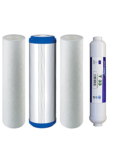 Ersatz Filter Osmose 4er Set 10-PLAX-1-T33 für 5 Stufen Umkehrosmoseanlage Ersatz Filter Osmose 4er Set 10-PLAX-1-T33 für 5 Stufen Umkehrosmoseanlage von purway Crystal Group