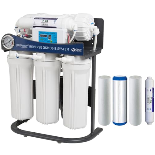 PUR Booster 5 Stufen 600 GPD Direct flow Umkehrosmoseanlage + ERSATZFILTERSET von purway Crystal Group