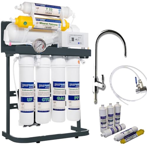 purway Crystal Group PUR Booster Quick 7 Stufen Direct flow Osmoseanlage + ERSATZFILTERSET purway Crystal Group PUR Booster Quick 7 Stufen Direct flow Osmoseanlage + ERSATZFILTERSET von purway Crystal Group