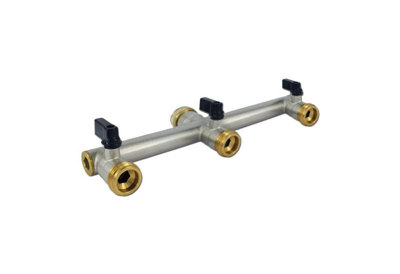 puteus Absperrventil Messing Wasserverteiler 3 fach 3/4 Zoll 3 Wege Verteiler Wasser von puteus