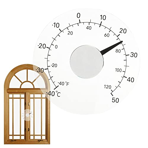 Außenthermometer - Temperatur zum Aufkleben am Fenster - transparentes Zifferblatt, Wetterthermometer, genaue Messwerte für Zuhause, Büro, Terrasse, keine Batterien Puzzlegame von puzzlegame