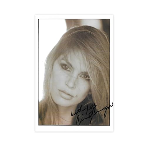 Cindy Crawford Leinwand-Poster, Wandkunst, Dekordruck, Bild Gemälde für Wohnzimmer, Schlafzimmer, Dekoration, 20 x 30 cm Cindy Crawford Leinwand-Poster, Wandkunst, Dekordruck, Bild Gemälde für Wohnzimmer, Schlafzimmer, Dekoration, 20 x 30 cm von pwscar