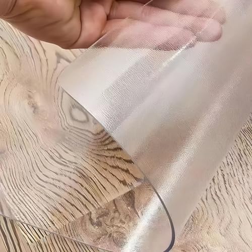 Bodenschutzmatte Bürostuhl Schutzfolie Klar Transparente PVC-Bodenmatte Eskannper Heimwerkeraufdie Größezugeschnittenwerden(B1.4,100 * 100CM) von pykaaiiu