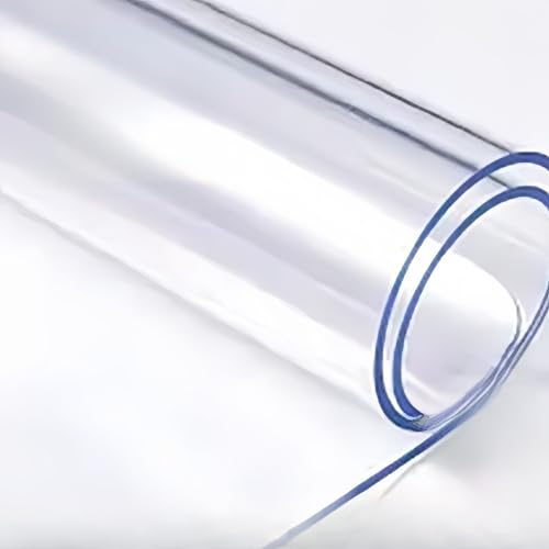 Bodenschutzmatte Bürostuhl Transparente Tischsets PVC-Bodenmatte rutschfest EskannperHeimwerkeraufdieGrößezugeschnittenwerden(A1.7MM,80 * 135CM) von pykaaiiu