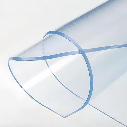 Bodenschutzmatte Bürostuhl Transparente Tischsets PVC-Bodenmatte rutschfest EskannperHeimwerkeraufdieGrößezugeschnittenwerden(B1.7MM,70 * 120CM) von pykaaiiu