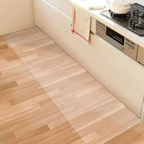 Bodenschutzmatte für Teppichboden -PVC-Bodenmatte langlebigund bruchsicher SchreibtischstuhlTransparente PVC-BodenmatteGeeignet für alle Arten von Böden, unter Tischen und Stühlen(40 * 40cm) von pykaaiiu