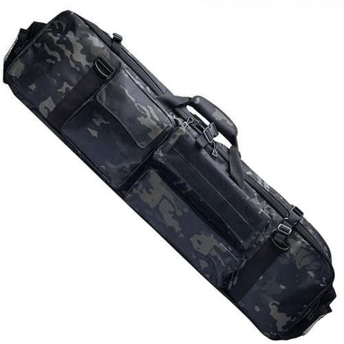 pykaaiiu Gewehrtasche, Langwaffentasche, Taktische Gewehrtasche, tragbare Angelwaffentasche, wasserdicht, Oxford-Stoffmaterial, perfekt zum Schießen und Jagen(Blau Camouflage) von pykaaiiu