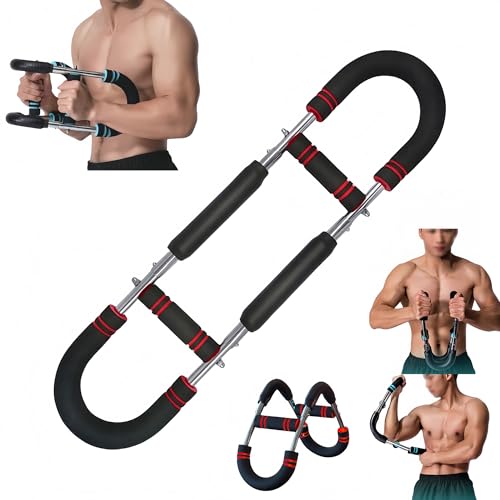pykaaiiu Twister Arm Trainer Twister für Schultern und Arme 40–110 Lb Verstellbares Brusttrainingsgerät U-förmiger Twister-Armtrainer,Home Gym Armtrainer Formt den perfekten Körper für Männer(Rot) von pykaaiiu