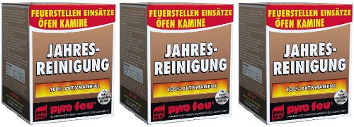 3X Jahresreinigung Entrußer für Ofen & Kamin alle Rohre einschließlich Edelstahl von pyro feu