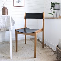 14 Stück Vorhanden - Vintage Stapelstuhl Danish Design Holzstuhl Skandi Schwarz Mid Century Stuhl Stühle Skandinavisch von pytInterior