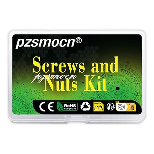 Pzsmocn 300 Stück/100 Sätze M3*30 mm Weiß Nylon Kunststoff Kreuzschlitz Rundkopfschrauben-Sechskantmuttern mit Isolierscheibe Standardgröße, für Heimwerker und Elektronische Montage. von pzsmocn