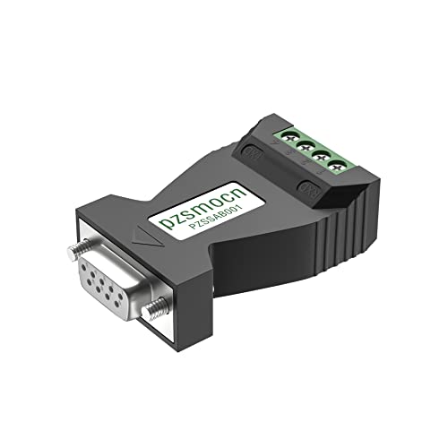 pzsmocn RS232 zu RS485 bidirektionaler Passiver Serieller Portadapter,Portstromversorgung,600 W Überspannungsschutz und 15 kV Elektrostatischer Schutz,Kompatibel Mit RS-232C RS485 Standard. von pzsmocn