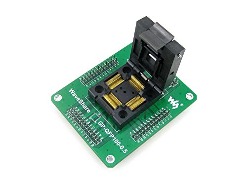 pzsmocn Clamshell Programming Connector/Converter/Adapter GP-QFP100-0.5 (with PCB), 100-Pin, 0.5mm Pitch, Yamaichi IC Test Burn-in Socket, Applied to QFP100, TQFP100, LQFP100 Packages. von pzsmocn