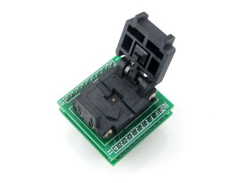 pzsmocn Clamshell Programming Connector/Converter/Adapter QFN20 to DIP20 (with PCB), 20-Pin, 0.5mm Pitch, Plastronics IC Test Burn-in Socket, Applied to MLP20, MLF20 Packages. von pzsmocn