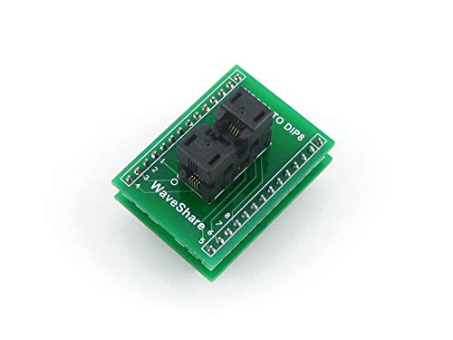 pzsmocn Coverless Programming Connector/Converter MSOP8 to DIP8 (with PCB), 8-Pin, 0.65mm Pitch, Wells IC Test Burn-in Socket Adapter, Applied to SSOP8 Packages. von pzsmocn