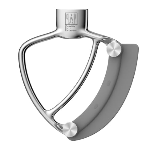 Flex Edge Beater Pro FEB3 für KitchenAid Artisan Mini 3,5 Quart Kippkopf-Standmixer – flacher Schlägel aus Edelstahl mit austauschbaren Silikonkanten Flex Edge Beater Pro FEB3 für KitchenAid Artisan Mini 3,5 Quart Kippkopf-Standmixer – flacher Schlägel aus Edelstahl mit austauschbaren Silikonkanten von qAp quality art Practical