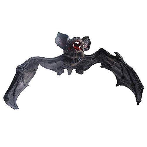 qazwsx Halloween Ornamente Skulptur Fledermaus Modell Requisiten Horror Thema Vampir Vampir Fledermaus Big Animal Modell Dekoration, 71 * 27CM von qazwsx