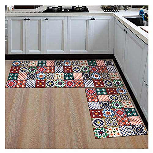 qazwsx Teppich Bodenschutzmatte, modernes Badezimmer-Teppiche Anti-Rutsch-Küchenmatten-Eingangstür-Matte Esszimmer-Tisch-Boden-Teppiche Bürostuhl Fußkissen rutschfest von qazwsx