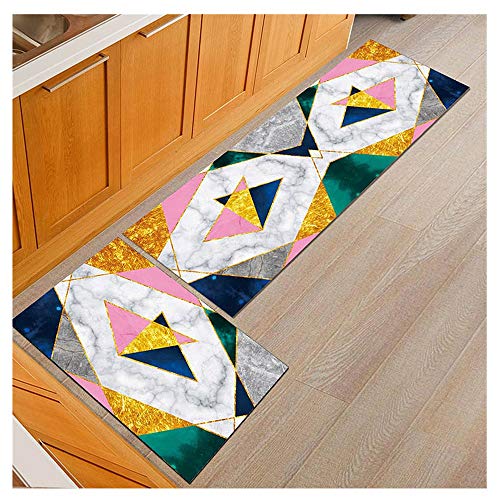 qazwsx Teppich Bodenschutzmatte,modernes Badezimmer-Teppiche Anti-Rutsch-Küchenmatten-Eingangstür-Matte Esszimmer-Tisch-Boden-Teppiche Bürostuhl Fußkissen rutschfest von qazwsx