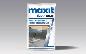 maxit floor 4040 Bodenausgleichsmasse schnell | 25kg | Ausgleichsmasse in Innen-/ Außenbereich verarbeitbar in Schichtdicken von 1-50 mm | schnell begeh- und belegbar von qdwq-US