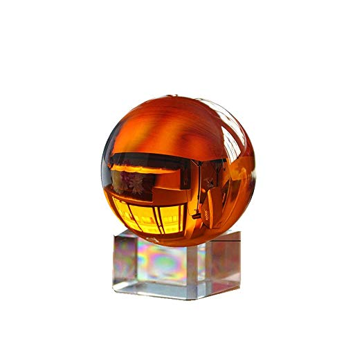 qianyue Kristallglaskugel Bernstein Fotografie Erde Kein Kratzer Magic Gem Ball Crafts (80mm) von qianyue