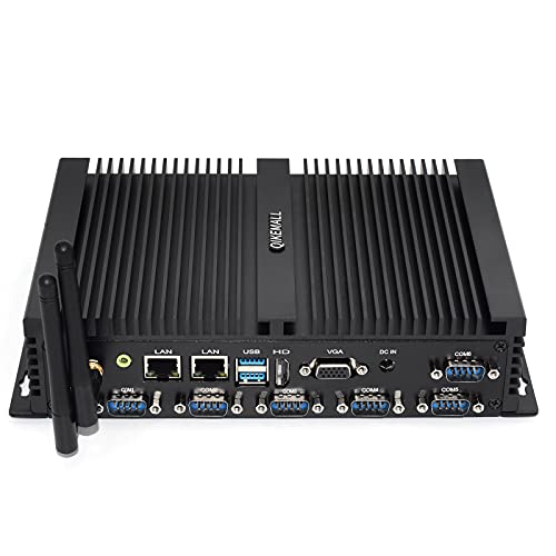 qikemall Mini PC Windows 10 Pro Core i5 4200U,Mikro Computer 4G RAM 128G SSD,Lüfterlos Industrie Mini Computer 2 LAN, HDMI, VGA,RS232 RS485 COM,WiFi BT4.0 qikemall Mini PC Windows 10 Pro Core i5 4200U,Mikro Computer 4G RAM 128G SSD,Lüfterlos Industrie Mini Computer 2 LAN, HDMI, VGA,RS232 RS485 COM,WiFi BT4.0 von qikemall