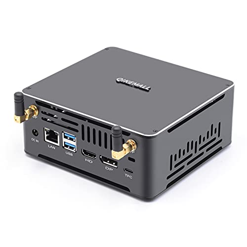 qikemall Mini PC Windows 11 Core i7 8565U, Mini Computer HDMI DP,Mini Desktop PC Dual Band WiFi BT 4.2,Micro PC 64G RAM 512G SSD Office PC von qikemall