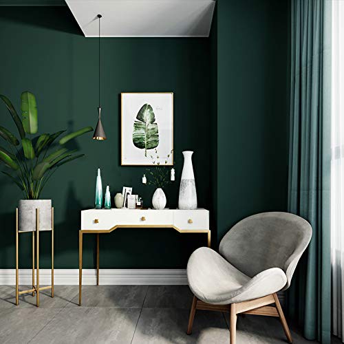 Modern Minimalist Vliestapete Uni-Farbe Wilde Tapete 5.0M2 Y143 Dunkel Dunkelgrün von qingci
