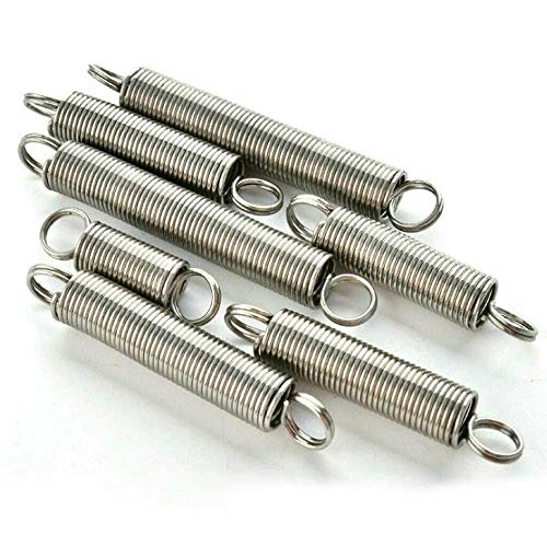 qinggw 10Pcs Außen-Durchmesser 4 mm Doppelhaken Kleine Erweiterung Zugfedern Hardware Zubehör 304 Edelstahl Drahtdurchmesser 0,5 mm (Größe : 0.5 x 4 x 40mm) von qinggw