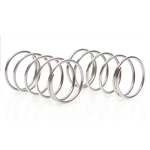 qinggw 10Pcs Druckfeder Edelstahl 304 Nicht korrosiv Zugfedern Draht Dia 0.6mm Außen-Ø 10mm Länge 10-50mm (Größe : 10mm) von qinggw