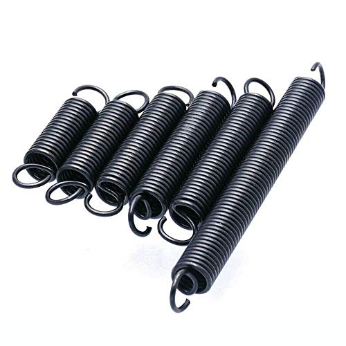 qinggw 10Pcs Stahl Zugfeder mit Haken Small Zugfeder Länge 15-60mm Durchmesser,Draht 0,6 mm Außendurchmesser 6 mm (Größe : 0.6 x 6 x 45mm) von qinggw