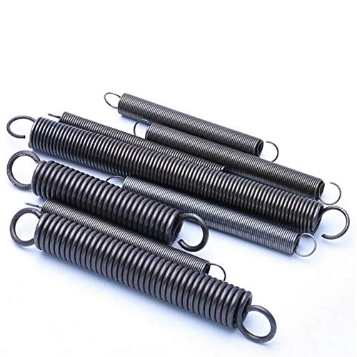 qinggw 10Pcs Zugfeder mit Haken Small Zugfeder Außen-Ø 8mm Draht Dia 0.8mm Stahl Länge 20-60mm (Größe : 0.8 x 8 x 60mm) von qinggw