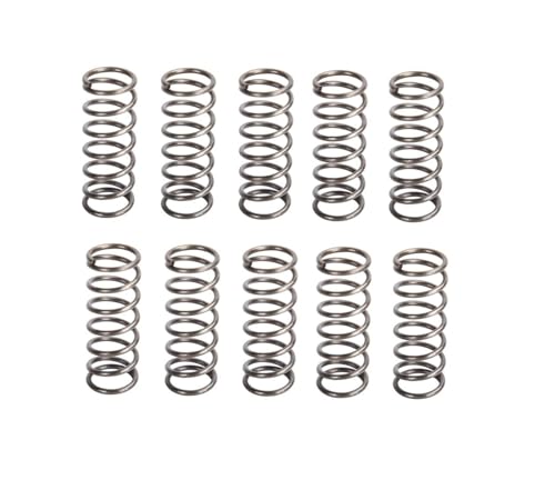 qinggw 10pcs Edelstahl-Druckfeder Nicht korrosiv Federoberfläche Passivated Federn 0.8 * 8mm (Größe : 0.8X8X40mm) von qinggw