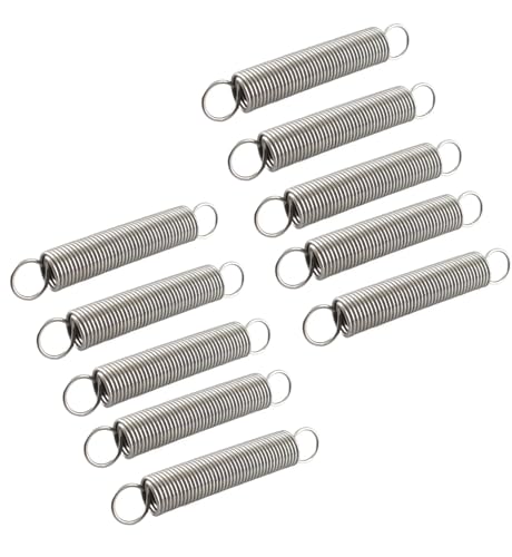 qinggw 10pcs Zugfeder 0,3 mm Dicke Edelstahl Zugfedern mit Haken 10-30mm Zugfedern (Größe : 0.3x3x10mm) von qinggw