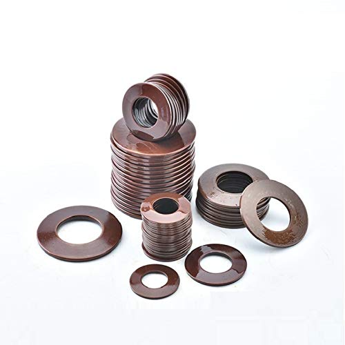 qinggw 30pcs 60Si2MnA Belleville Compression Federscheibe Tellerfeder Außen-Ø 8/10 / 12,5 mm Innen-Ø 4.2-6.2mm Dicke 0.2-0.7mm (Größe : 8 x 4.2 x 0.4mm) von qinggw