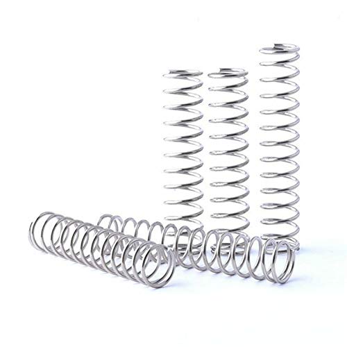 qinggw 5Pcs Druckfeder Weiß verzinktes Drahtdurchmesser von 1 mm Zugfeder Hardware Zubehör Aussendurchmesser 13 mm 14 mm (Größe : 1 x 13 x 80mm) von qinggw