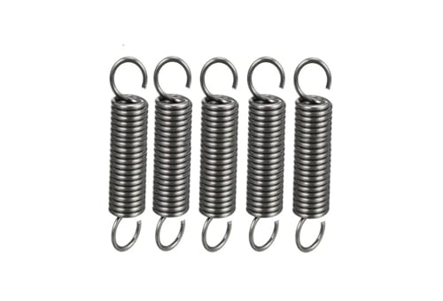 qinggw 5pcs Zugfeder 1,2 mm Dicke 12 mm OD Kleine Zugfedern 25/30 / 35/40/50 / 60mm Stahl Lange Zugfeder (Größe : 1.2x12x50mm) von qinggw