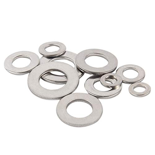 qinggw Flach Reparatur Unterlegscheiben 304 Edelstahl Unterlegscheibe 0,5 mm Dicke for metrische Schrauben und Schrauben M4 M5 M6 M8 M10 M12 M14 M16 M18 M20 (Farbe : M8x16x0.5, Größe : 30Pcs) von qinggw